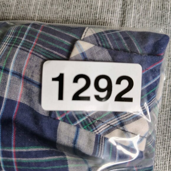 VINTAGE Roebucks Shirt Size XL Blue Short Sleeve Plaid Pearl Snap Western Yoke - Picture 8 of 9